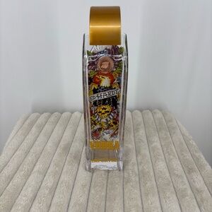 Ed Hardy Empty Vodka Bottle with Gold and Multicolor Design